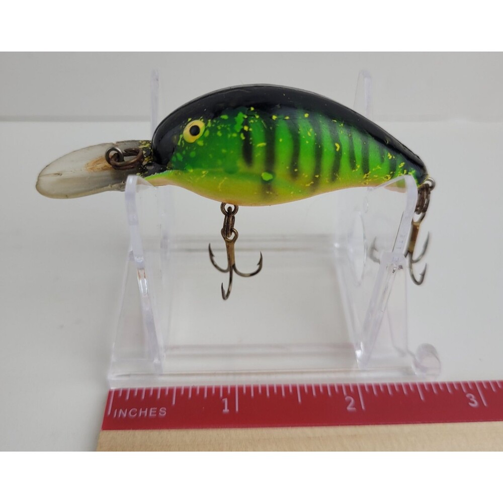 Diving Crankbait Green & Yellow Fire Tiger